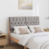 Cabecero tapizado Taupé 120 cm Madera de pino macizo 3