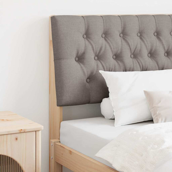 Cabecero tapizado Taupé 100 cm Madera de pino macizo D
