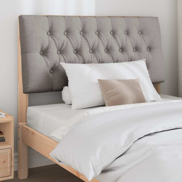 Cabecero tapizado Taupé 100 cm Madera de pino macizo M 3