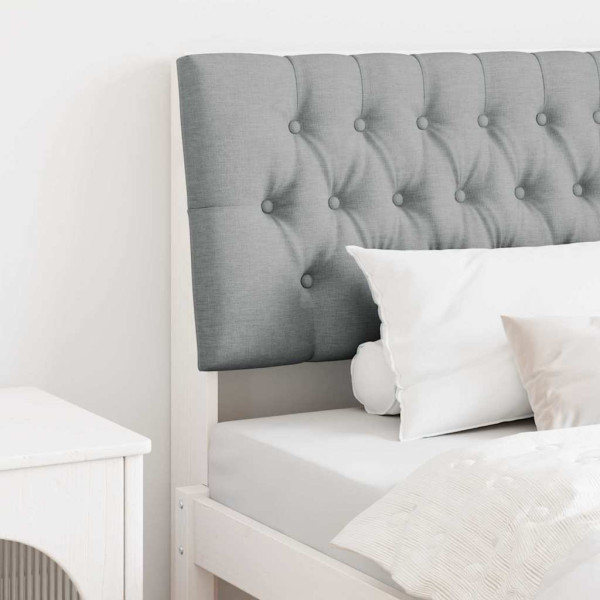 Cabecero tapizado Gris Claro 100 cm Madera de pino macizo D