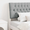 Cabecero tapizado Gris Claro 100 cm Madera de pino macizo 1