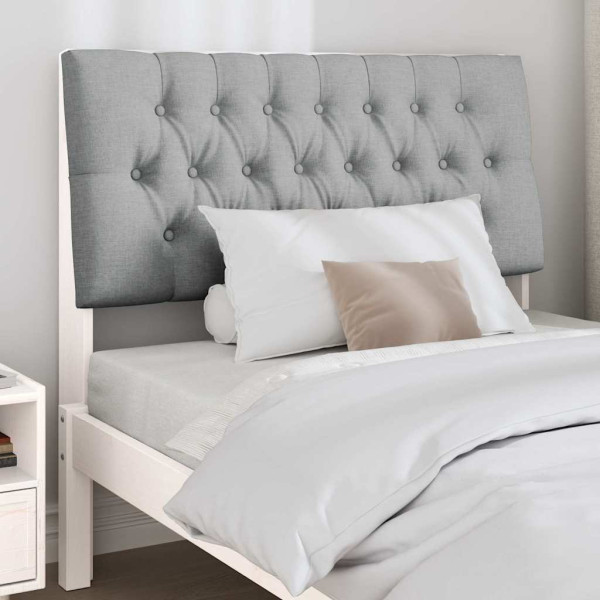 Cabecero tapizado Gris Claro 100 cm Madera de pino macizo M 3