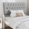 Cabecero tapizado Gris Claro 100 cm Madera de pino macizo 3