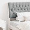 Cabecero tapizado Gris Claro 90 cm Madera de pino macizo 1