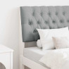 Cabecero tapizado Gris Claro 80 cm Madera de pino macizo 1