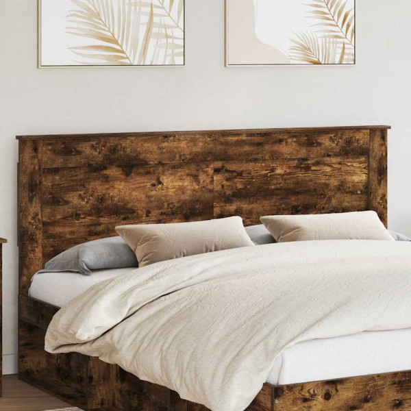 Cabecero con cabecera Roble ahumado 180 cm Madera contrachapada D