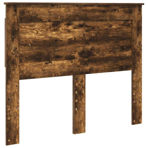 Cabecero con cabecera Roble ahumado 120 cm Madera contrachapada H