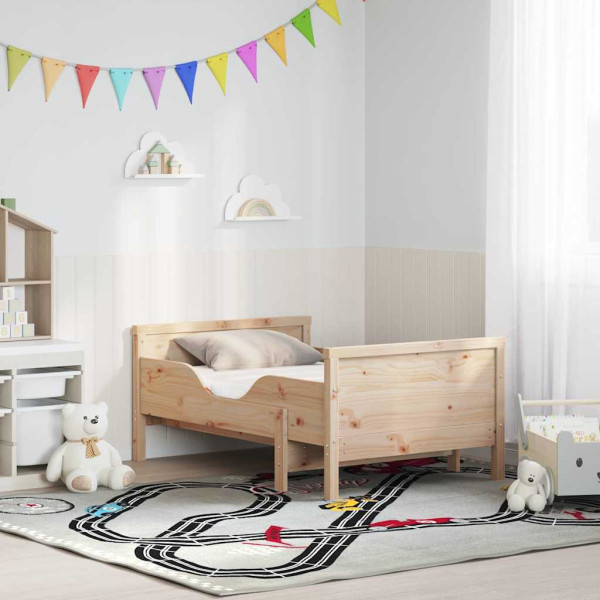 Estructura de cama Marrón 80 x 200 cm Madera maciza de pino M 3