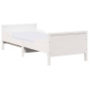 Estructura de cama Blanco 80 x 200 cm Madera maciza de pino 2