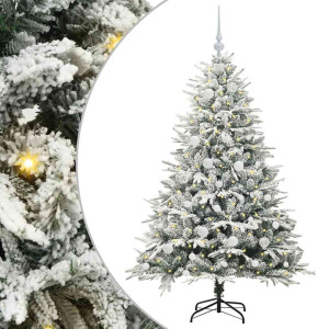Árbol de Navidad artificial preiluminado con juego de bolas H
