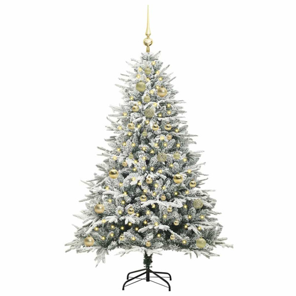Árbol de Navidad artificial preiluminado con juego de bolas M 3