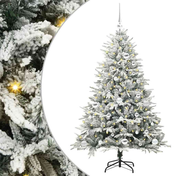 Árbol de Navidad artificial preiluminado con juego de bolas M 2