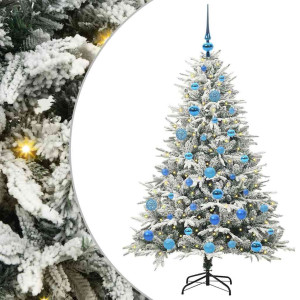 Árbol de Navidad artificial preiluminado con juego de bolas H