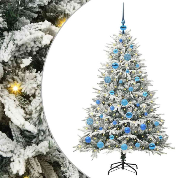 Árbol de Navidad artificial preiluminado con juego de bolas M 2