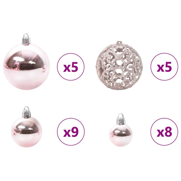 Árbol de Navidad Artificial Plegable con Nieve Esponjosa 150 cm M 5