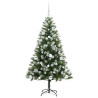 Árbol de Navidad Artificial Plegable con Nieve Esponjosa 150 cm 4