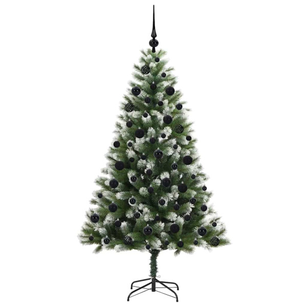 Árbol de Navidad Artificial Plegable con Nieve Esponjosa 180 cm M 4