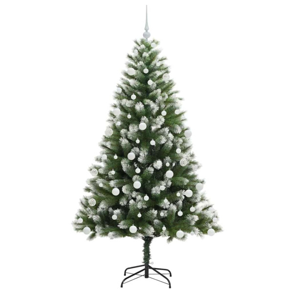 Árbol de Navidad Artificial Plegable con Nieve Esponjosa 180 cm M 4