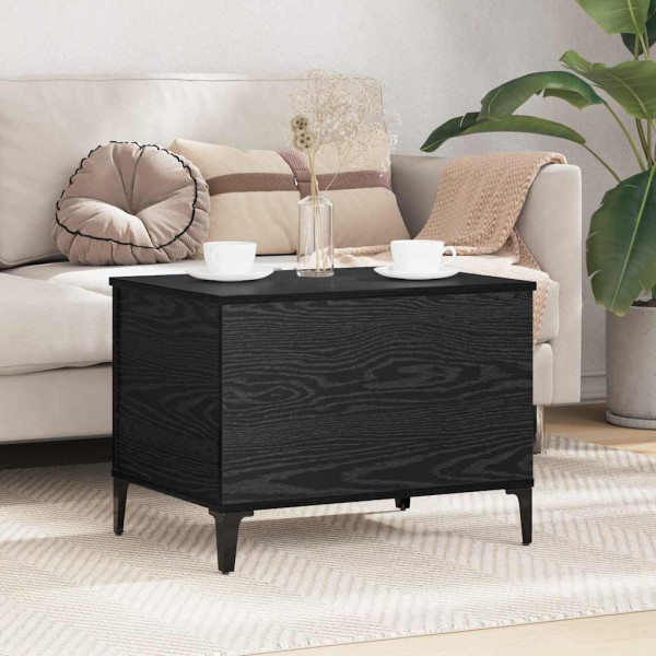Mesa de Café Roble negro 60 x 44.5 x 45 cm Madera contrachapada D