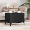 Mesa de Café Roble negro 60 x 44.5 x 45 cm Madera contrachapada 1