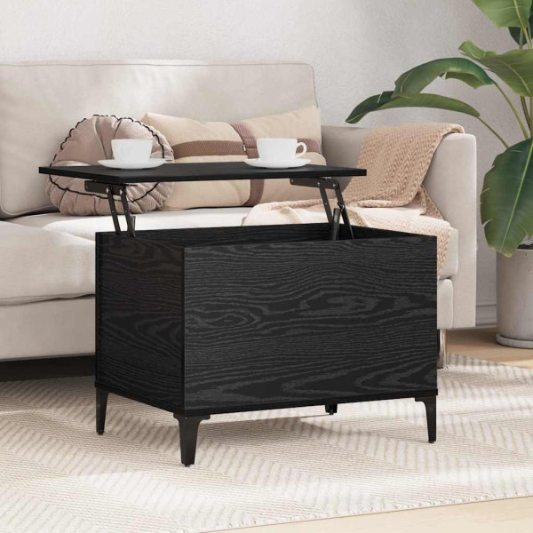 Mesa de Café Roble negro 60 x 44.5 x 45 cm Madera contrachapada M 4