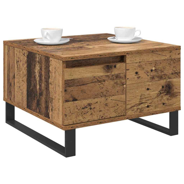 Mesa de Café con cajón Madera vieja 55 x 55 x 36.5 cm M 3