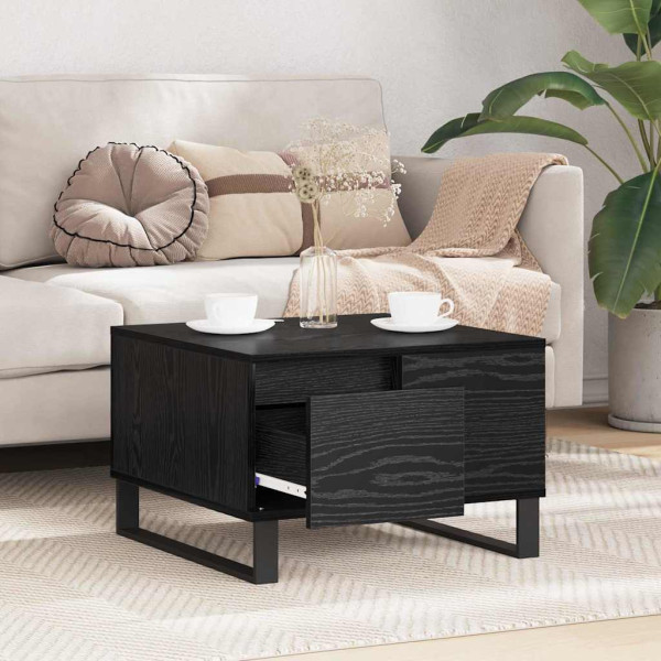 Mesa de Café Roble negro 55 x 55 x 36.5 cm Madera contrachapada M 4