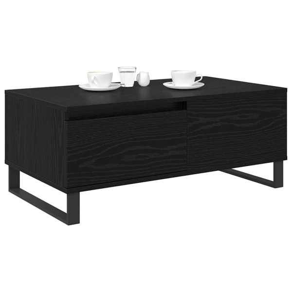 Mesa de Café con cajón Roble negro Madera contrachapada M 3