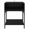 Mesa de Noche Roble negro 40 x 40 x 50 cm Madera contrachapada 5