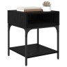 Mesa de Noche 2 pcs Roble negro 40 x 40 x 50 cm 3