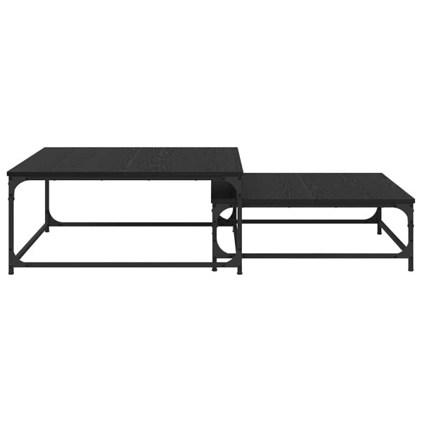 Mesa de Café Nido 2 pcs Roble negro 80 x 8035 x cm M 5
