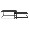 Mesa de Café Nido 2 pcs Roble negro 80 x 8035 x cm 5