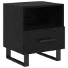 Armario de Noche con cajón 2 pcs Roble negro 40 x 35 x 47.5 cm 5