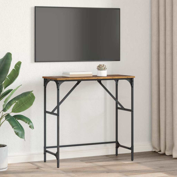 Mesa Consola Madera vieja 75 x 32 x 75 cm Madera contrachapada M 4