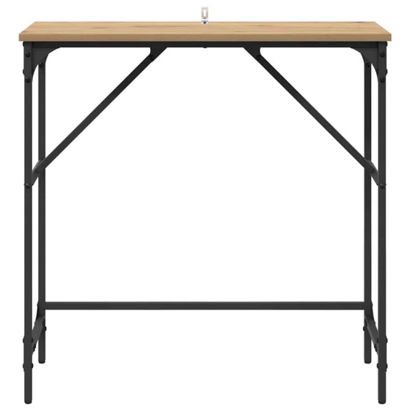 Mesa Consola Roble artisan 75 x 32 x 75 cm Madera contrachapada M 5