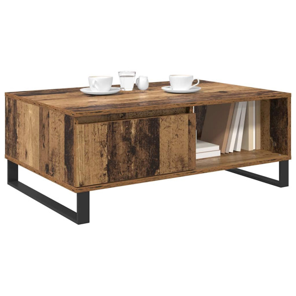 Mesa de Café Madera vieja 90 x 60 x 35 cm Madera contrachapada M 3