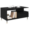 Mesa de Café Roble negro 90 x 49 x 45 cm Madera contrachapada 3