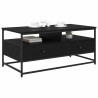 Mesa de Café Roble negro 100 x 51 x 45 cm Madera contrachapada 3