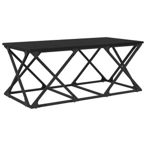 Mesa de Café Roble negro 100 x 49 x 40 cm Madera contrachapada H