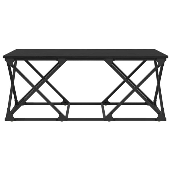 Mesa de Café Roble negro 100 x 49 x 40 cm Madera contrachapada M 5
