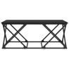 Mesa de Café Roble negro 100 x 49 x 40 cm Madera contrachapada 5