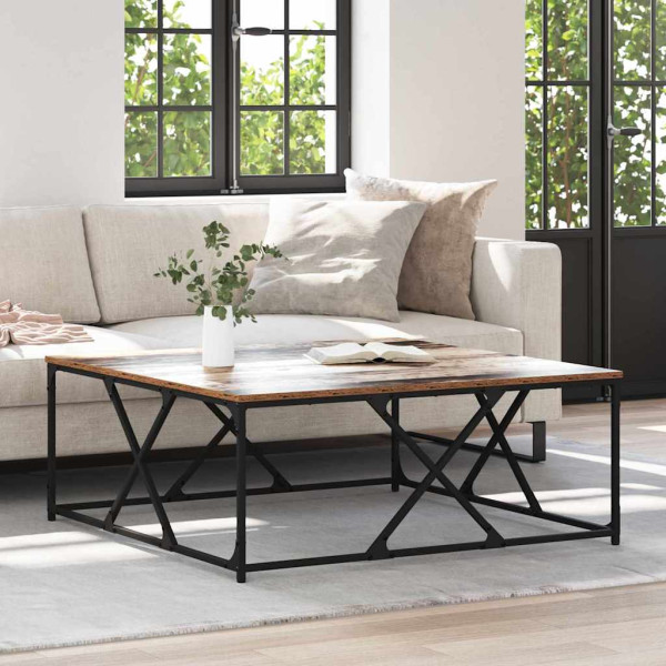 Mesa de Café Madera vieja 100 x 100 x 40 cm D