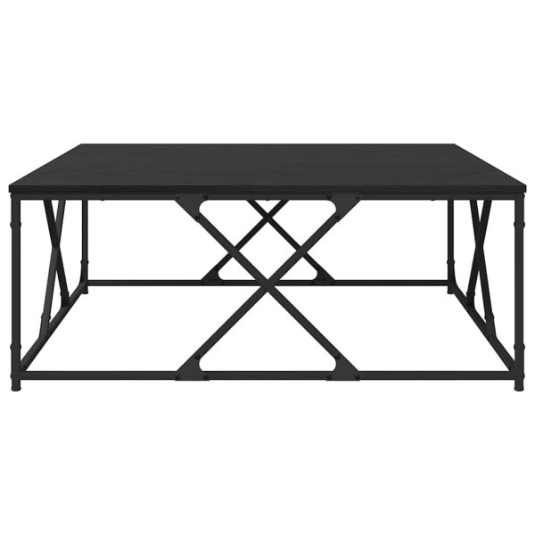 Mesa de Café Roble negro 100 x 100 x 40 cm Madera contrachapada M 5