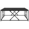 Mesa de Café Roble negro 100 x 100 x 40 cm Madera contrachapada 5