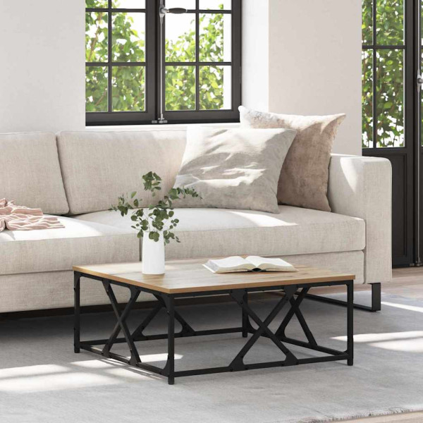 Mesa de Café Roble artisan 70 x 70 x 30 cm Madera contrachapada D