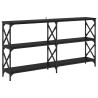 Mesa Consola Roble negro 156 x 28 x 80.5 cm 2