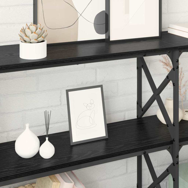 Mesa Consola Roble negro 156 x 28 x 80.5 cm M 4