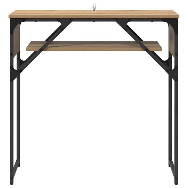 MesaConsola Roble artisan 75x30x75cm Madera contrachapada M 5