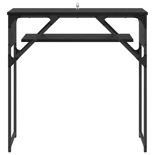 MesaConsola Roble negro 75x30x75cm Madera contrachapada M 5