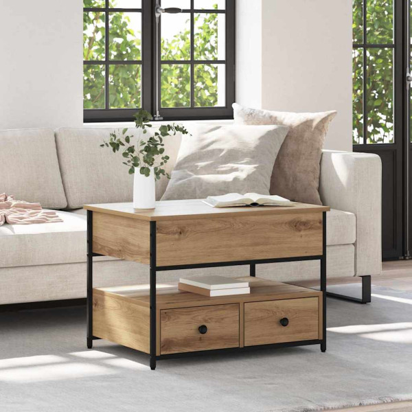 Mesa de Café Roble artisan 70x50x50cm Madera Ingeniada D